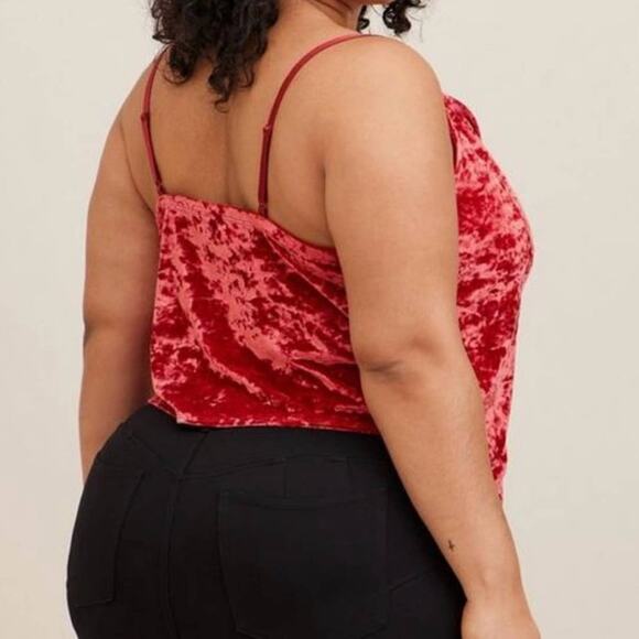 TORRID Velvet Cowl Cami Sz 1 - Picture 2 of 10
